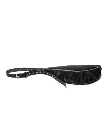 m.a maurizio amadei women small belt bag BY101S SY1.0 guertel tasche soft cow leather black hide m 2