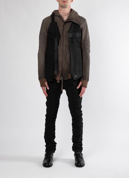 BORIS BIDJAN SABERI VEST BAG2.1 F1944 men herren cotton black hide m 3