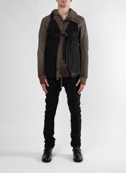 BORIS BIDJAN SABERI VEST BAG2.1 F1944 men herren cotton black hide m 4