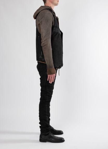 BORIS BIDJAN SABERI VEST BAG2.1 F1944 men herren cotton black hide m 5