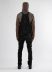 BORIS BIDJAN SABERI VEST BAG2.1 F1944 men herren cotton black hide m 6