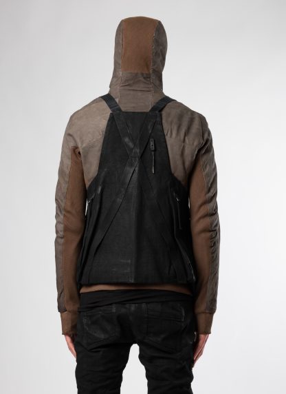 BORIS BIDJAN SABERI VEST BAG2.1 F1944 men herren cotton black hide m 7