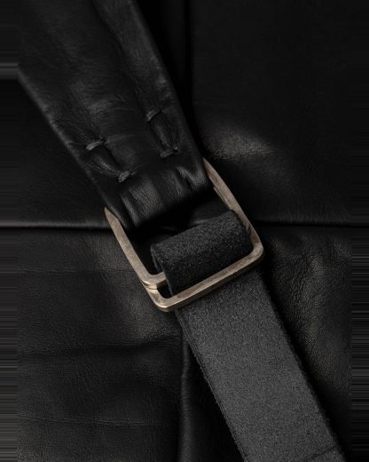 M.A Macross Maurizio Amadei BS100 CUF1.0 Zip Sack Bag Backpack Herren Tasche horse leather black hide m 7