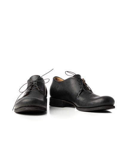 M.A Macross Maurizio Amadei S1A1 VA1.5 Men One Leather Piece Derby Shoe Herren Schuh vachetta cow leather black hide m 3