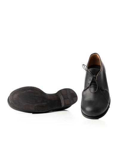 M.A Macross Maurizio Amadei S1A1 VA1.5 Men One Leather Piece Derby Shoe Herren Schuh vachetta cow leather black hide m 4