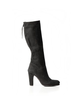 M.A Macross Maurizio Amadei SW7C46Z NUB 1.0 Women High Back Zip Heel Boot Shoe Damen Stiefel cow leather black hide m 2