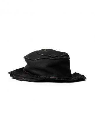 m.a maurizio amadei women spiral hat silver detail wool cashmere aw170s wsf black hide m 2