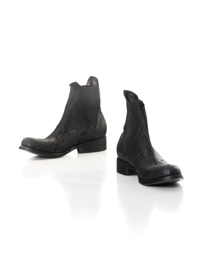 LEON EMANUEL BLANCK LEB DIS M CHELSEA 01 men distortion pointed chelsea boot herren shoe schuh stiefel wild boar leather black hide m 5