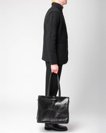 MA+ Maurizio Amadei BR231 CU15 Iron Rim Medium Doctor Bag men women herren damen tasche horse leather black hide m 10