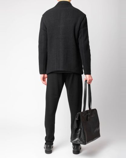 MA+ Maurizio Amadei BR231 CU15 Iron Rim Medium Doctor Bag men women herren damen tasche horse leather black hide m 12