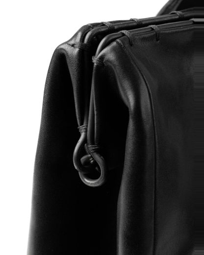 MA macross Maurizio Amadei Iron Rim Medium Doctor´s Bag BR231 Tasche horse leather black hide m 4