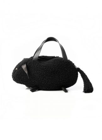 MA MACROSS Maurizio Amadei BELA1 JWPP Momen Sheep Bag Damen Tasche virgin wool black black hide m 2