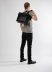 MA+ Maurizio Amadei BQ44 Double Hand Medium Diagonal Bag men women tasche horse leather black hide m 13