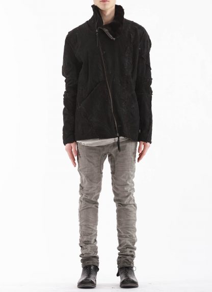 LEON EMANUEL BLANCK Men Distortion Jacket DIS M LJ SC LV 01 Exclusively genuine mink leather black hide m 4