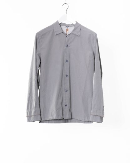 LAYER 0 Men Button Shirt Herren Hemd light grey cotton hide m 1