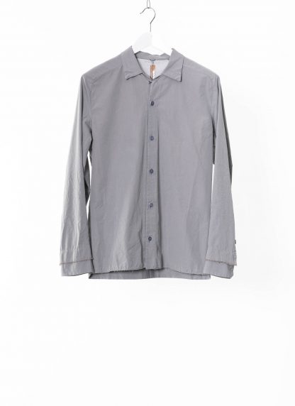 LAYER 0 Men Button Shirt Herren Hemd light grey cotton hide m 1