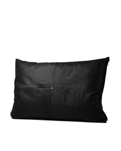 M.A Maurizio Amadei exclusive pillow case cases 40x80 kissen bezug kissenbezuge made in italy soft calf leather black hide m 2