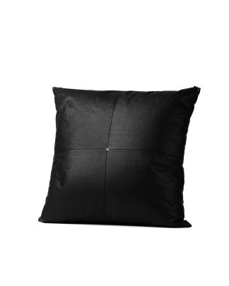 M.A Maurizio Amadei exclusive pillow case cases 50x50 kissen bezug kissenbezuge made in italy soft calf leather black hide m 2