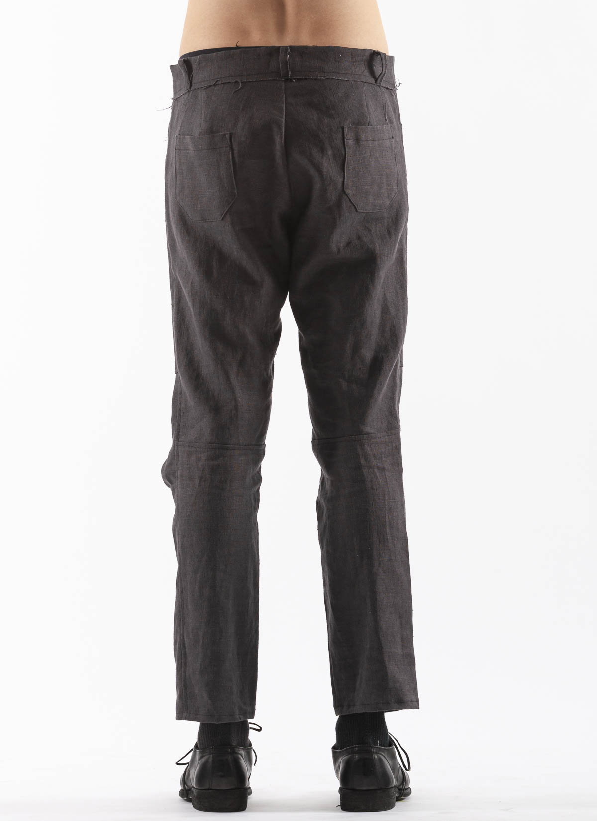 hide-m | PROPOSITION CLOTHING Articulated Pants, dark grey ramie