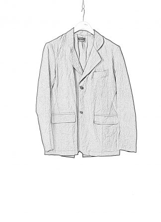 PROPOSITION CLOTHING Men Blazer Tailored Jacket CL 0125 antique linen black hide m 1