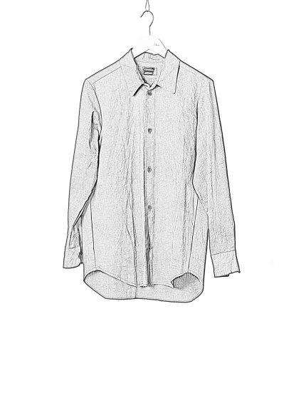 PROPOSITION CLOTHING Men Button Down Shirt Herren Hemd CL 0132 overdyed cotton black hide m 1