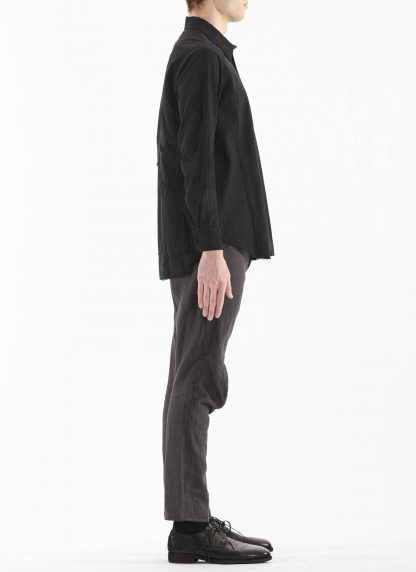 PROPOSITION CLOTHING Men Button Down Shirt Herren Hemd CL 0132 overdyed cotton black hide m 4