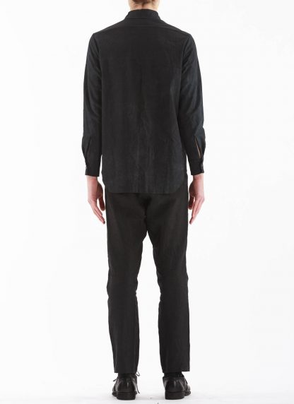 PROPOSITION CLOTHING Men Button Down Shirt Herren Hemd CL 0132 overdyed cotton black hide m 8