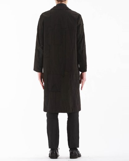 PROPOSITION CLOTHING Men Dust Coat Raincoat Herren Mantel CL 0165 overdyed vintage cotton shower proof black hide m 7