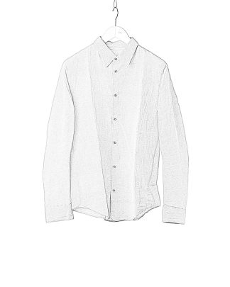 TAICHI MURAKAMI Men Inside Shirt Genome Paper Broad Herren Hemd printed paper cotton ink grey hide m 1
