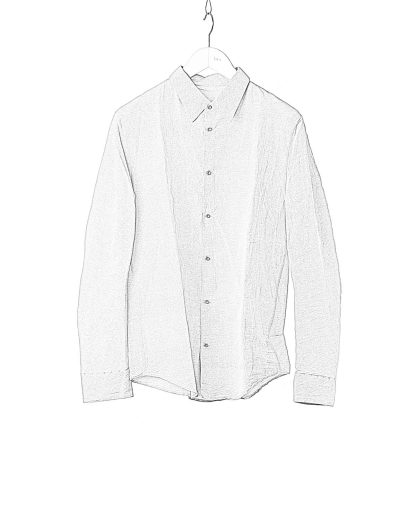 TAICHI MURAKAMI Men Inside Shirt Genome Paper Broad Herren Hemd printed paper cotton ink grey hide m 1