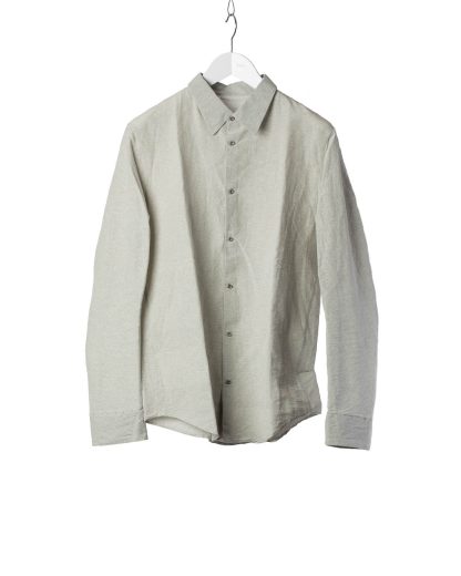 TAICHI MURAKAMI Men Inside Shirt Genome Paper Broad Herren Hemd printed paper cotton ink grey hide m 2