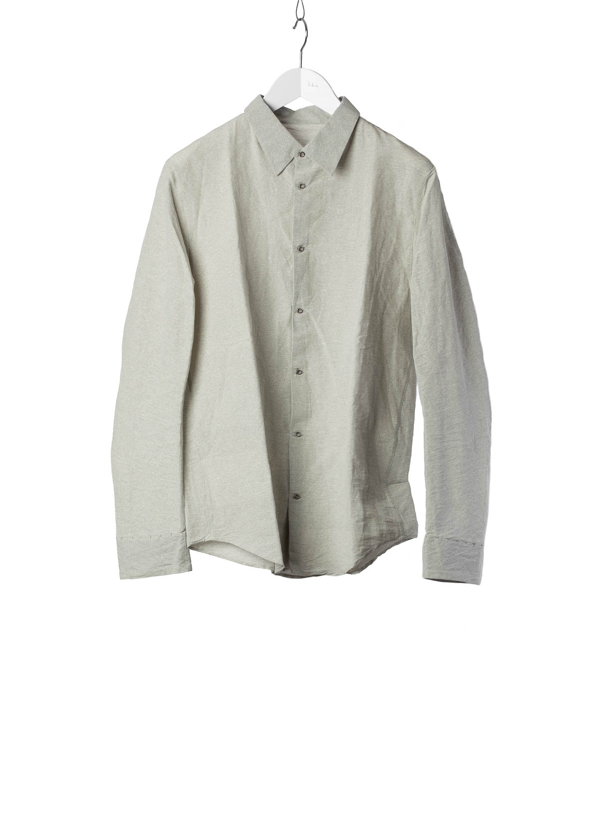 hide-m | TAICHI MURAKAMI Men Inside Shirt, ink grey, paper/cotton