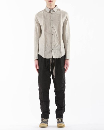 TAICHI MURAKAMI Men Inside Shirt Genome Paper Broad Herren Hemd printed paper cotton ink grey hide m 3