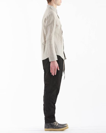 TAICHI MURAKAMI Men Inside Shirt Genome Paper Broad Herren Hemd printed paper cotton ink grey hide m 4