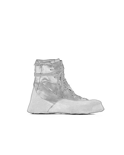 LEON EMANUEL BLANCK Distortion Featherweight High Top Sneaker DIS M HTS 01 horse leather black hide m 1