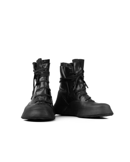 LEON EMANUEL BLANCK Distortion Featherweight High Top Sneaker DIS M HTS 01 horse leather black hide m 3