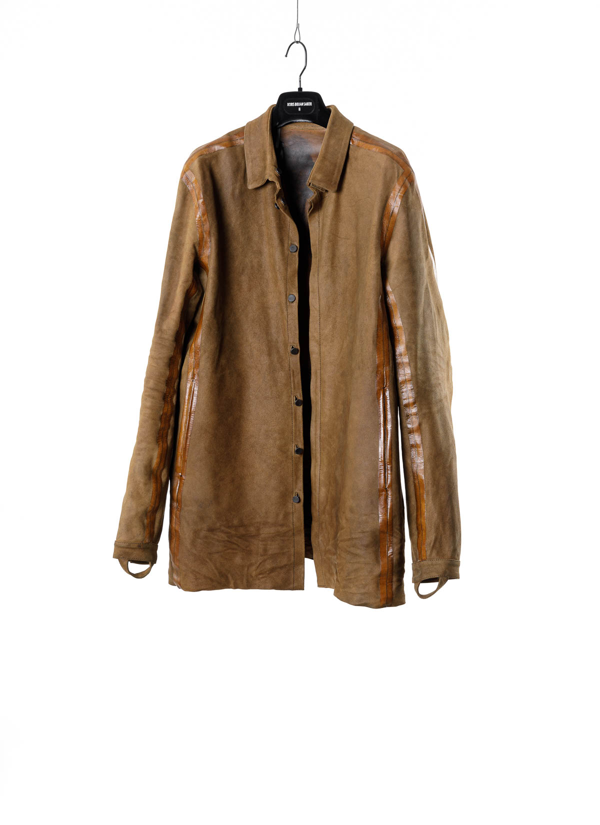 hide-m | BORIS BIDJAN SABERI Shirt Jacket SHIRT5, gum horse leather