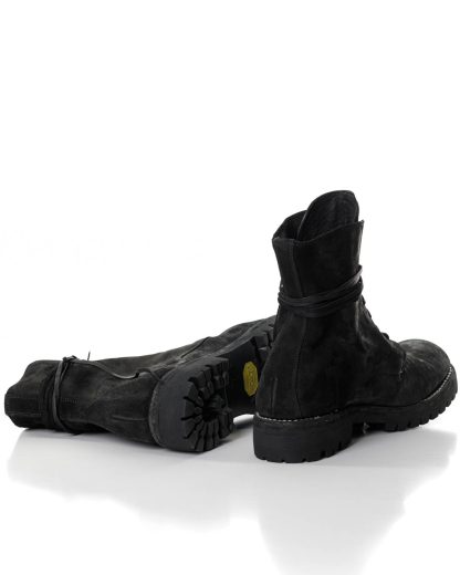 GUIDI 795V men lace up boot vibram sole herren schuh stiefel horse cordovan cont leather black hide m 5