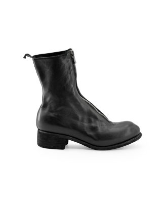 GUIDI PL2 Men Mid Front Zip Boot Herren Stiefel Shoe Schuh horse full grain leather black hide m 1