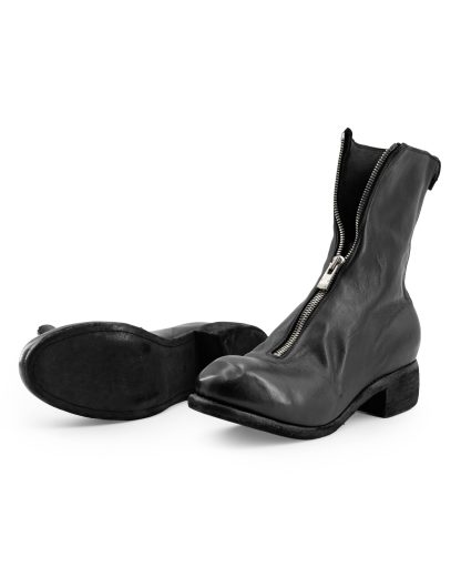 hide-m | GUIDI PL2 Mid Front Zip Boot, black horse leather hide-m | GUIDI PL2 Mid Front Zip Boot, black horse leather