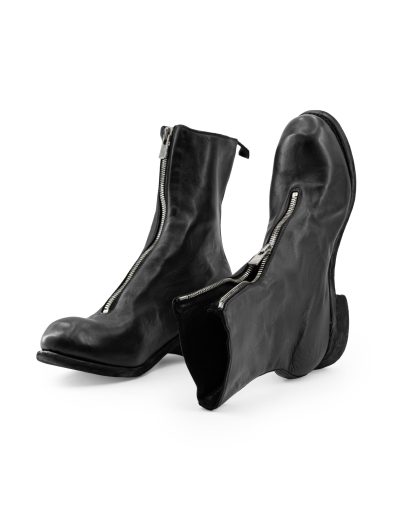 GUIDI PL2 Men Mid Front Zip Boot Herren Stiefel Shoe Schuh horse full grain leather black hide m 6