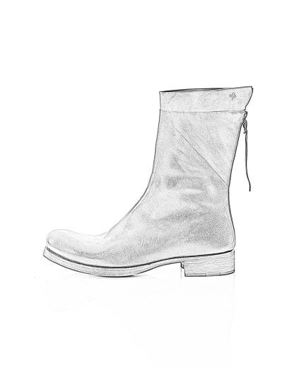 ma macross maurizio amadei men back zip boot extra S1N31Z shoe herren schuh stiefel horse leather black hide m 1