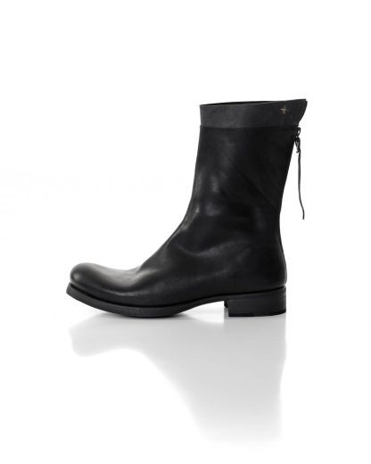 ma macross maurizio amadei men back zip boot extra S1N31Z shoe herren schuh stiefel horse leather black hide m 2