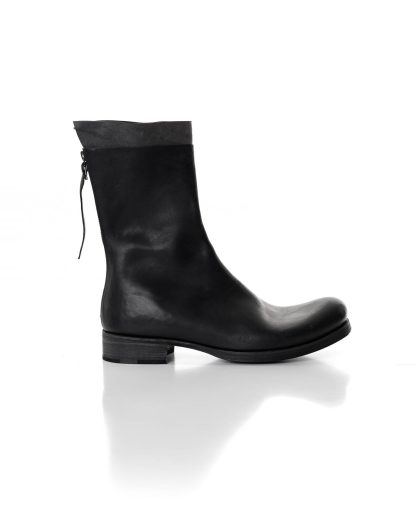 ma macross maurizio amadei men back zip boot extra S1N31Z shoe herren schuh stiefel horse leather black hide m 5