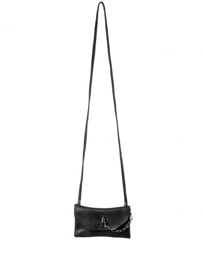 GUIDI GD01 Small Shoulder Envelope Bag Tasche calf leather black hide m 2