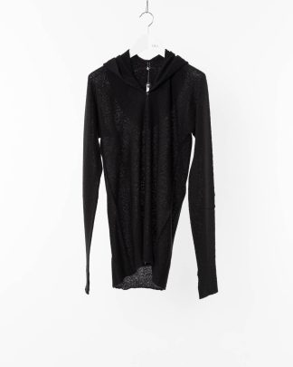 LABEL UNDER CONSTRUCTION LUC 30YXSW153 WS35 RG 38 9 Men Arched Long Hoodie Sweater Herren Pulli Pullover Sweatshirt cashmere silk black hide m 2