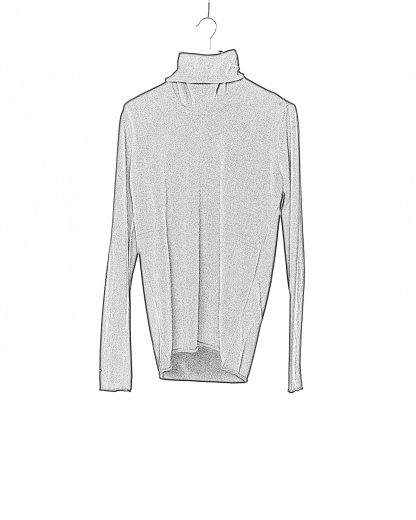 LABEL UNDER CONSTRUCTION LUC 34YMSW224 WS16 RG 38 9 Men Punched Cylindric High Neck Sweater Herren Pulli Pullover Sweatshirt cashmere black hide m 1