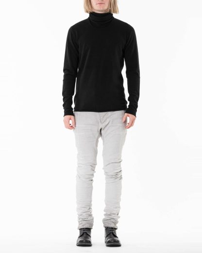 LABEL UNDER CONSTRUCTION LUC 34YMSW224 WS16 RG 38 9 Men Punched Cylindric High Neck Sweater Herren Pulli Pullover Sweatshirt cashmere black hide m 3