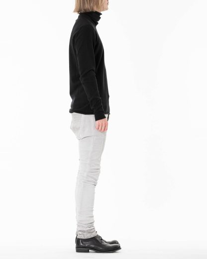LABEL UNDER CONSTRUCTION LUC 34YMSW224 WS16 RG 38 9 Men Punched Cylindric High Neck Sweater Herren Pulli Pullover Sweatshirt cashmere black hide m 4