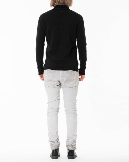 LABEL UNDER CONSTRUCTION LUC 34YMSW224 WS16 RG 38 9 Men Punched Cylindric High Neck Sweater Herren Pulli Pullover Sweatshirt cashmere black hide m 5
